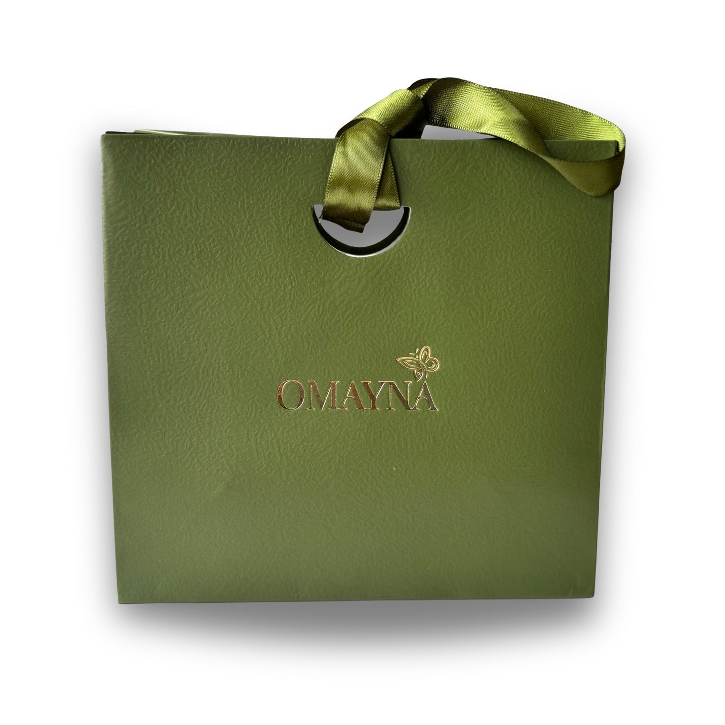 Omayna jewellery set packaging - Branded paper bag