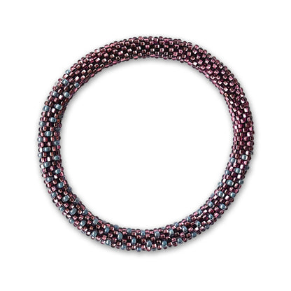 Omayna Eva bracelet in light amethyst and crystal grey